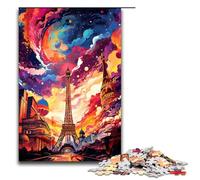 1000 Pieces Las Vegas Nevada Is Surrounded by SplattersLots of Colour Puzzle Game Jigsaw for Adults Suitable for Couples for And Teenager Age 14 Years Up 75x50cm