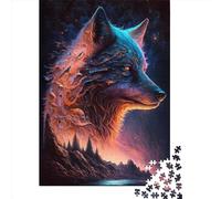 1000 Pieces Legendary Wolf Square Jigsaw Puzzles for Adults And Paper Puzzles 38x26cm/1000pcs