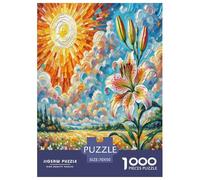 1000 Pieces Lily Jigsaw Puzzles for Adults Family Challenge Toys Jigsaw Puzzle Home Decors for Adults Gifts 70x50cm/1000pcs
