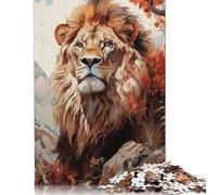 1000 Pieces Lion Kingdom Puzzles Jigsaw Adults Difficulty Puzzles Jigsaw Educational Games Toy Family Decoration 1000pcs (75x50cm)