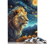 1000 Pieces Lion Night Sky Jigsaw Puzzle Puzzle for Adults And Teenager For Family Fun & Game Night 1000pcs (75x50cm)