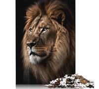 1000 Pieces Lion Portrait Photo Jigsaw Puzzle Jigsaws for Adults for Adults& Teenagers Age 12 Years Up 1000pcs (75x50cm)