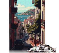 1000 Pieces Lisbon 02 Pixel Art Jigsaw Puzzles for Adults Puzzles for Teenagers Gifts Fun Puzzles Games 1000pcs (75x50cm)