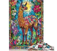 1000 Pieces Llama in A Garden Puzzle for Adults Puzzles for Adults & Teenager Secret Santa Gifts 1000pcs (75x50cm)