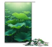 1000 Pieces Lotus Leaf Field Puzzle Game Jigsaw Puzzle for Adults Suitable for Couples for And Teenager Age 14 Years Up 1000 PCS(38x26cm)