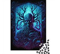 1000 Pieces Lovecraftian Being Jigsaw Puzzles for Adults Wooden Puzzles for Adults Teenager Man Woman Gift 1000pcs (75x50cm)