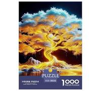1000 Pieces Luminous Tree of Life Jigsaw Puzzle Adults Teens Fun Relaxation Activity Precision Fit Gift Box 38x26cm/1000pcs