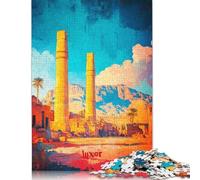 1000 Pieces Luxor Art Poster Jigsaw Puzzles for Adults Jigsaw Puzzle for Family Time Brain Challenge (38x26cm)