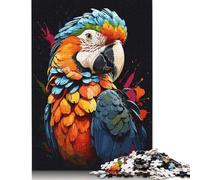 1000 Pieces Macaw Hyacinth Animals Puzzles Jigsaw Adults Difficulty Puzzles Jigsaw Educational Games Toy Family Decoration 1000pcs (38x26cm)