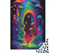 1000 Pieces Man Dreaming AI Art for Adults Difficult Jigsaw Wooden Puzzle for Adults Christmas Eve Gifts 1000pcs (75x50cm)