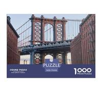 1000 Pieces Manhattan Bridge Empire Square Jigsaw Puzzles for Adults And Wooden Puzzles 1000pcs (75x50cm)