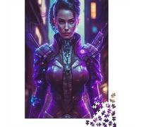 1000 Pieces Mechanical Warrior Jigsaw Puzzle, Creative Rectangular Wooden Jigsaw Puzzles for Adults, Large Puzzles for Family Educational Game 1000pcs (75x50cm)