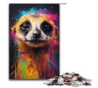 1000 Pieces Meerkat Colorful Adult Jigsaw Puzzles Family Fun Jigsaws Family Game Stress Reliever Difficult Challenge Puzzle 1000 PCS(38x26cm)
