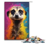 1000 Pieces Meerkat Colorful Puzzles for Adults Wooden Jigsaw Family Games 1000 PCS(38x26cm)