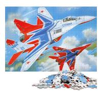 1000 Pieces Mikoyan MiG29 Jet War Creative Square Jigsaw Puzzles for Adults And Paper Puzzles Challenging Game 38x26cm/1000pcs