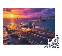 1000 Pieces Mini Jigsaw Puzzle Aircraft Carrier for Adults