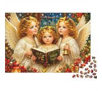 1000 Pieces Mini Jigsaw Puzzle Angel Choir for Adults | 52x38cm Cardboard Home Decor Durable Structure Birthday Gift Mind Relaxation