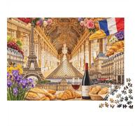 1000 Pieces Mini Jigsaw Puzzle Architecture Food Flowers for Adults