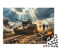 1000 Pieces Mini Jigsaw Puzzle Battlefield for Adults