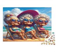 1000 Pieces Mini Jigsaw Puzzle Beach People for Adults