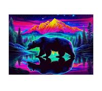 1000 Pieces Mini Jigsaw Puzzle Bear Mountain for Adults | 52x38cm Cardboard, Living Room Decor, Premium Craftsmanship, Birthday Gift, Mind Relaxation