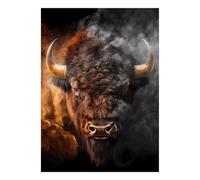 1000 Pieces Mini Jigsaw Puzzle Bison for Adults