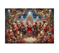 1000 Pieces Mini Jigsaw Puzzle Christmas Choir for Adults | 52x38cm Cardboard Home Decor Durable Structure Birthday Gift Stress Relief