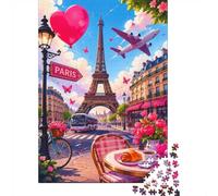 1000 Pieces Mini Jigsaw Puzzle City Street for Adults | 70x50cm Cardboard, Living Room Decor, Premium Craftsmanship, Birthday Gift, Mind Relaxation