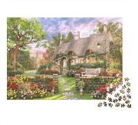 1000 Pieces Mini Jigsaw Puzzle Cottage Garden for Adults
