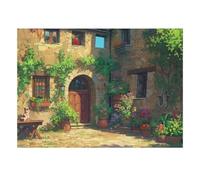 1000 Pieces Mini Jigsaw Puzzle Courtyard House Plants for Adults