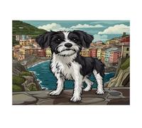 1000 Pieces Mini Jigsaw Puzzle Dog Town for Adults