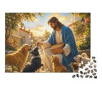 1000 Pieces Mini Jigsaw Puzzle Dogs Feeding for Adults | 70x50cm Cardboard, Living Room Decor, Premium Craftsmanship, Birthday Gift, Mind Relaxation