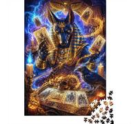 1000 Pieces Mini Jigsaw Puzzle Egyptian Wolf Tarot for Adults | 70x50cm Cardboard Home Decor Durable Structure Birthday Gift Mind Relaxation