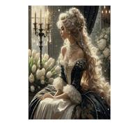1000 Pieces Mini Jigsaw Puzzle Elegant Lady for Adults | 70x50cm Cardboard, Living Room Decor, Premium Craftsmanship, Birthday Gift, Mind Relaxation