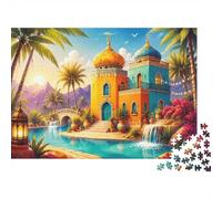 1000 Pieces Mini Jigsaw Puzzle Exotic Building for Adults | 70x50cm Cardboard, Living Room Decor, Premium Craftsmanship, Birthday Gift, Mind Relaxation