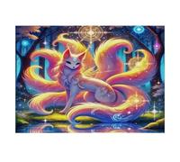 1000 Pieces Mini Jigsaw Puzzle Fantasy Fox for Adults | 52x38cm Cardboard, Living Room Decor, Premium Craftsmanship, Birthday Gift, Mind Relaxation