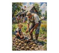 1000 Pieces Mini Jigsaw Puzzle Farm Life for Adults | 70x50cm Cardboard, Living Room Decor, Premium Craftsmanship, Birthday Gift, Mind Relaxation