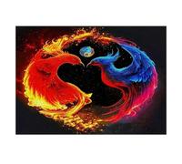 1000 Pieces Mini Jigsaw Puzzle Fire Birds for Adults | 52x38cm Cardboard, Living Room Decor, Durable Structure, Birthday Gift, Mind Relaxation