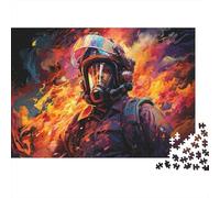 1000 Pieces Mini Jigsaw Puzzle Firefighter for Adults