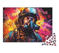 1000 Pieces Mini Jigsaw Puzzle Firefighter for Adults