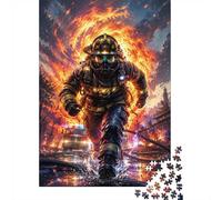 1000 Pieces Mini Jigsaw Puzzle Firefighter for Adults