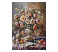 1000 Pieces Mini Jigsaw Puzzle Flower Still Life for Adults | 70x50cm Cardboard, Living Room Decor, Premium Craftsmanship, Birthday Gift, Mind Relaxation