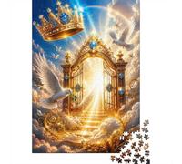 1000 Pieces Mini Jigsaw Puzzle Gate Dove Crown for Adults