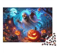 1000 Pieces Mini Jigsaw Puzzle Haunted House Pumpkin Ghost for Adults