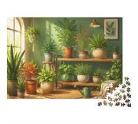 1000 Pieces Mini Jigsaw Puzzle House Plants for Adults | 52x38cm Cardboard Home Decor Durable Structure Birthday Gift Mind Relaxation