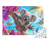 1000 Pieces Mini Jigsaw Puzzle Koala Butterfly Beach for Adults