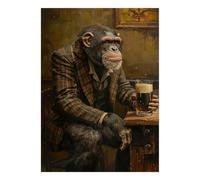 1000 Pieces Mini Jigsaw Puzzle Monkey Bar for Adults | 52x38cm Cardboard, Office Decor, Durable Structure, Birthday Gift, Mind Relaxation