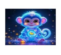 1000 Pieces Mini Jigsaw Puzzle Monkey for Adults | 70x50cm Cardboard Home Decor Durable Structure Birthday Gift Mind Relaxation