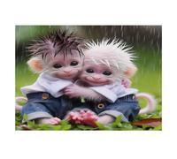 1000 Pieces Mini Jigsaw Puzzle Monkeys for Adults | 70x50cm Cardboard Home Decor Perfect Interlocking Birthday Gift Stress Relief