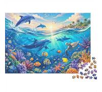 1000 Pieces Mini Jigsaw Puzzle Ocean Animals for Adults